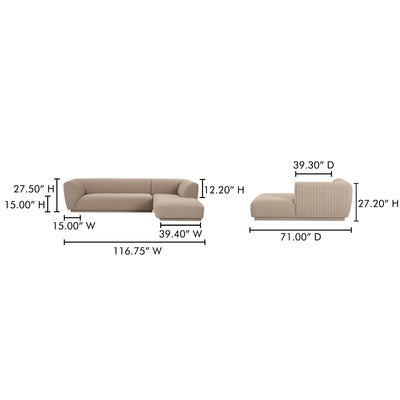 product image for Zandro Sectional Moes Home Collection Mhc Oa 1036 34 L 0 19 44