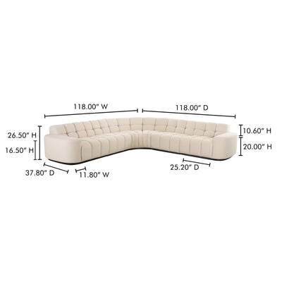 product image for Roman L Shaped Sectional Moes Home Collection Mhc Oa 1042 34 0 17 79