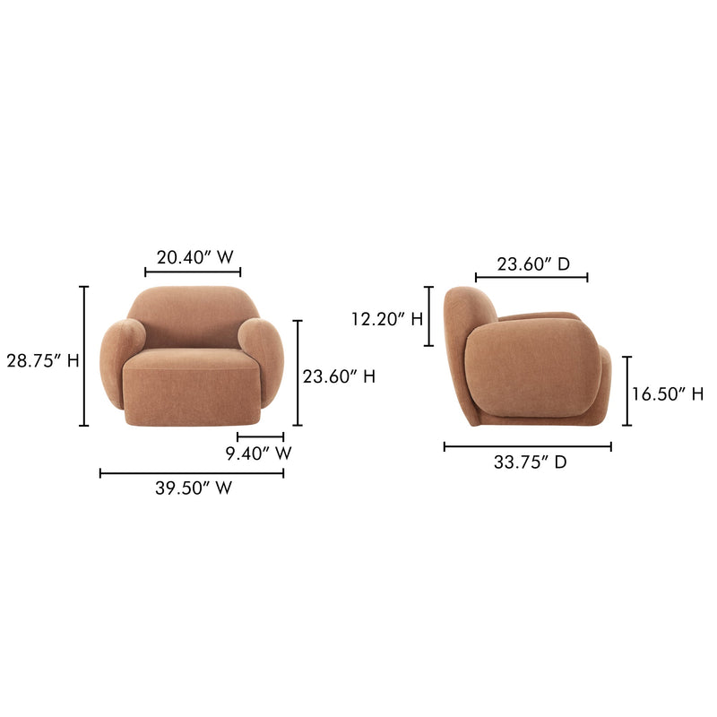 media image for Hazel Lounge Chair Moes Home Collection Mhc Oa 1043 42 22 227