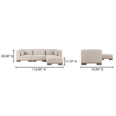 product image for June Lounge Modular Sectional Moes Home Collection Mhc Oa 1046 34 9 25