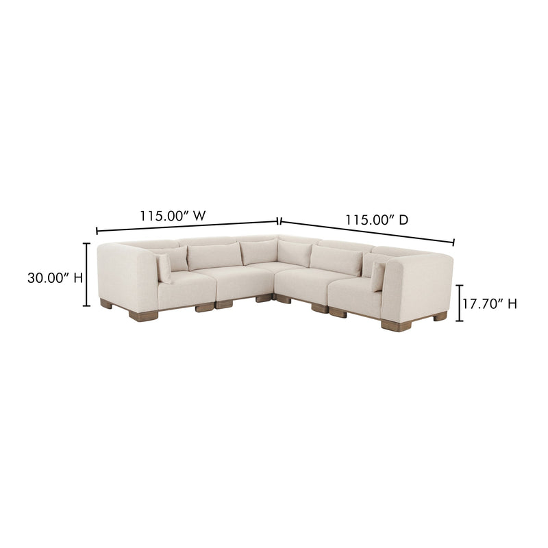 media image for June Classic L Shaped Modular Sectional Moes Home Collection Mhc Oa 1048 34 9 245