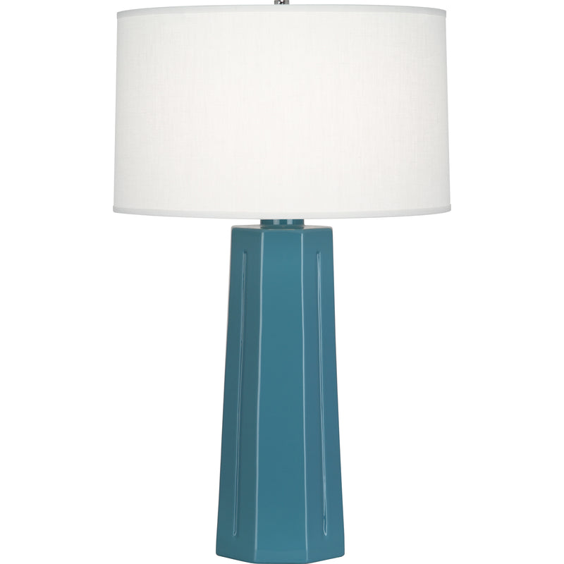 media image for Isis Table Lamp Multiple Colors With Oyster Linen Shade Design By Robert Abbey 5 23