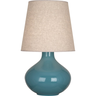 product image for June Table Lamp Multiple Colors With Buff Linen Shade Design By Robert Abbey 15 84