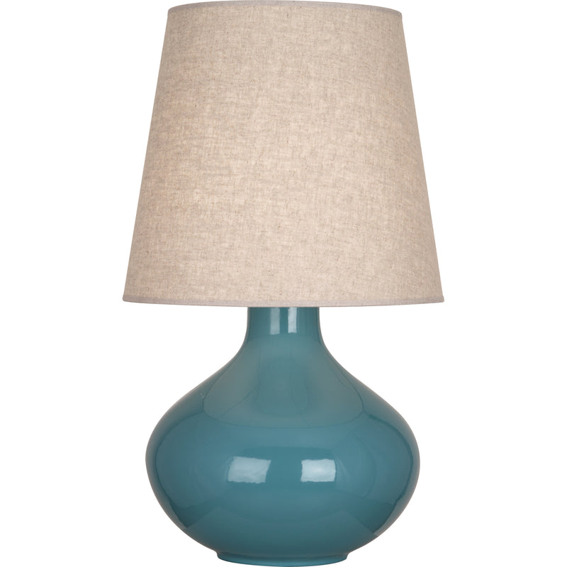 media image for June Table Lamp Multiple Colors With Buff Linen Shade Design By Robert Abbey 15 256