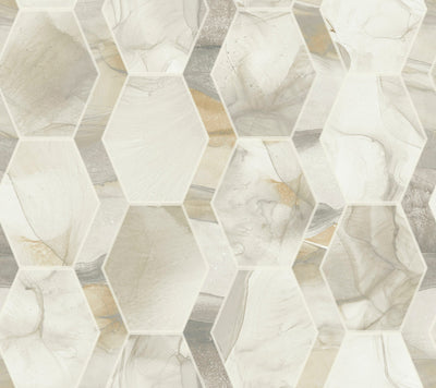 product image of Earthbound Wallpaper in Cream/Grey by Candice Olson for York Wallcoverings 570