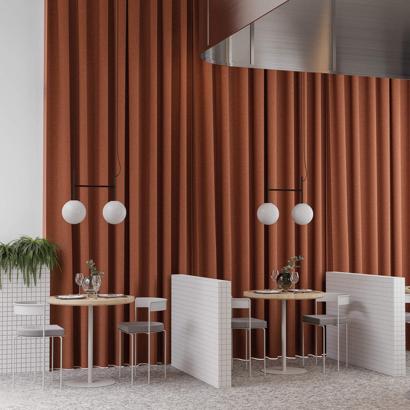 media image for Owl Fabric in Terracotta 28