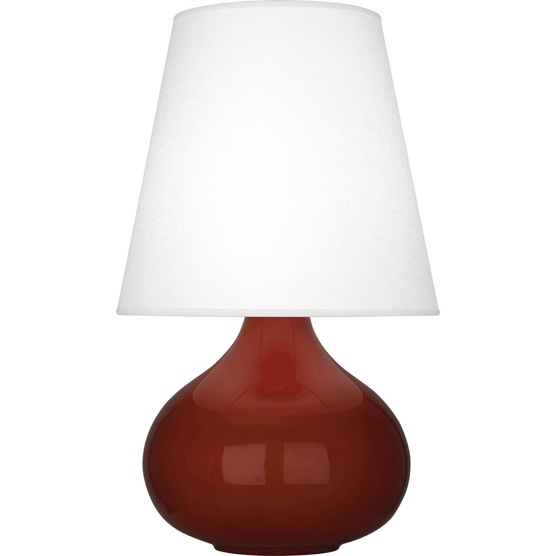 media image for June Table Lamp Multiple Colors With Oyster Linen Shade Design By Robert Abbey 14 217