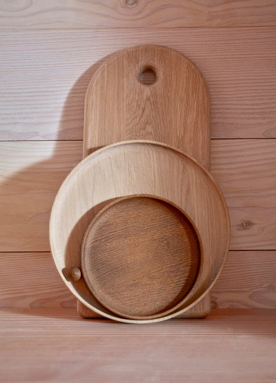 product image for inka wood tray round small dark by oyoy l300220 6 83