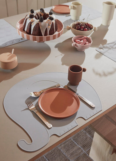 product image for placemat henry elephant pale blue by oyoy 2 42