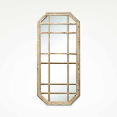 product image for octagon wood framed mirror 1 76