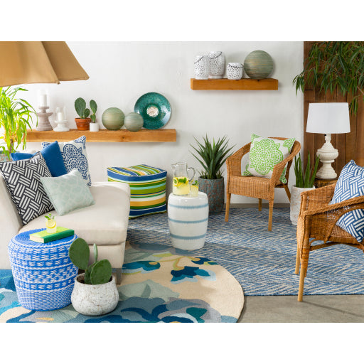 media image for Parkdale Indoor/Outdoor Metal Garden Stool in Various Colors Roomscene Image 270