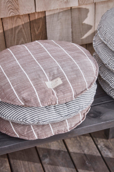 product image for outdoor kyoto cushion round black white 2 44