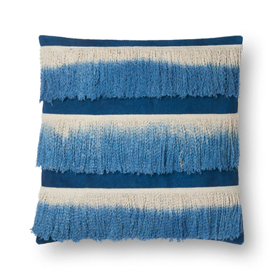 product image of Blue & Ivory Pillow by Loloi 596