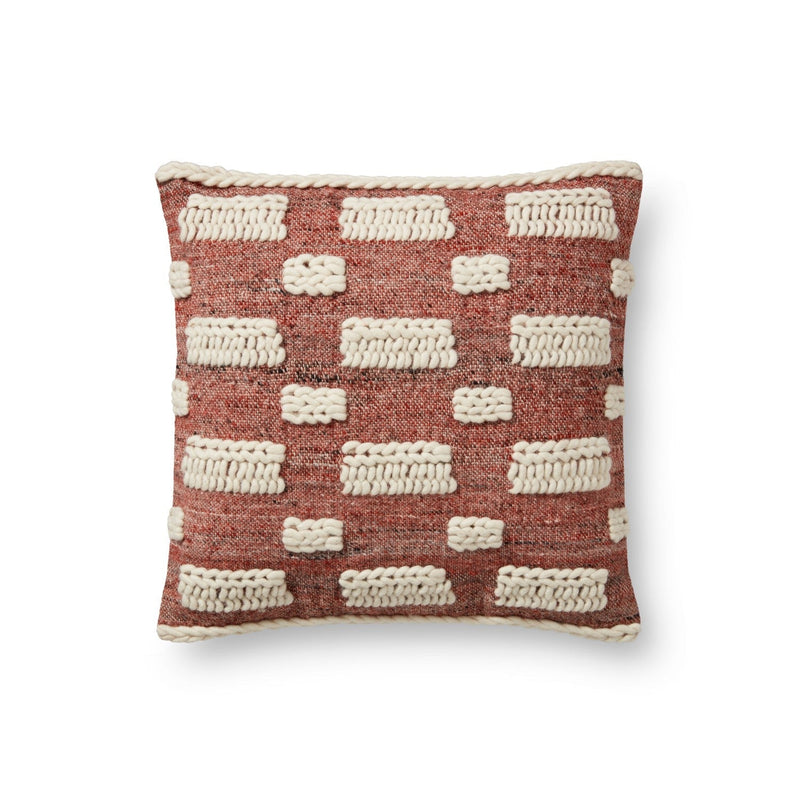 media image for Hand Woven Rust Ivory By Ed Ellen Degenres Pillows Dsetped0011Ruivpil1 1 248