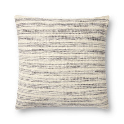 product image for Marielle Jacquard Woven Ivory/Stone Pillow Cover w/ Down Fill  - Open Box 1 15