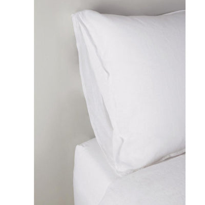 product image for Parker Cotton Percale Duvet Set in White design by Pom Pom at Home 2