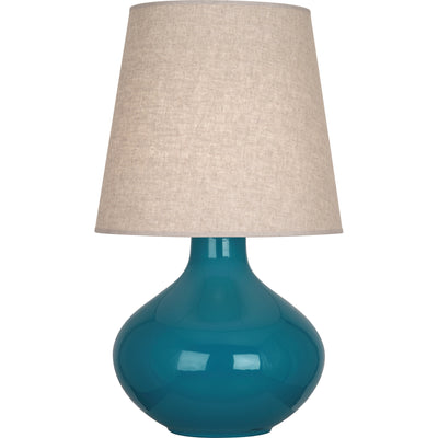 product image for June Table Lamp Multiple Colors With Buff Linen Shade Design By Robert Abbey 14 81