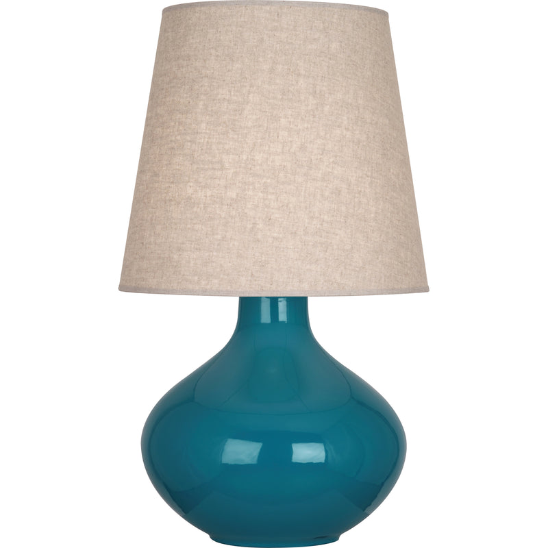 media image for June Table Lamp Multiple Colors With Buff Linen Shade Design By Robert Abbey 14 262