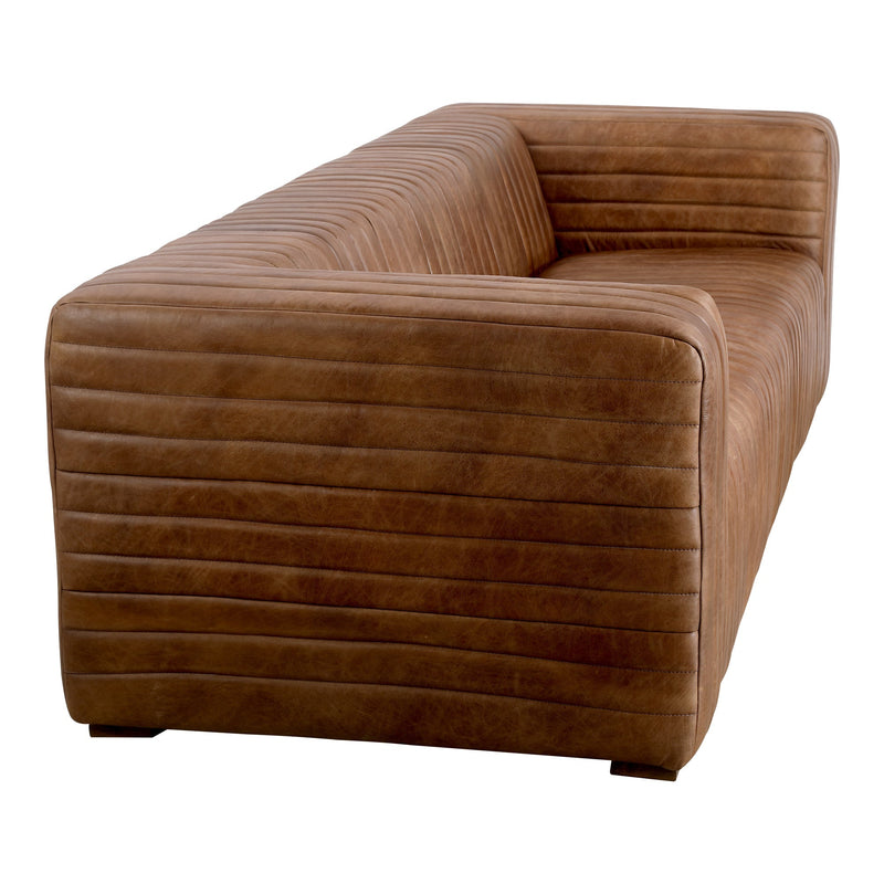 media image for castle sofa open road brown leather by Moe& 278
