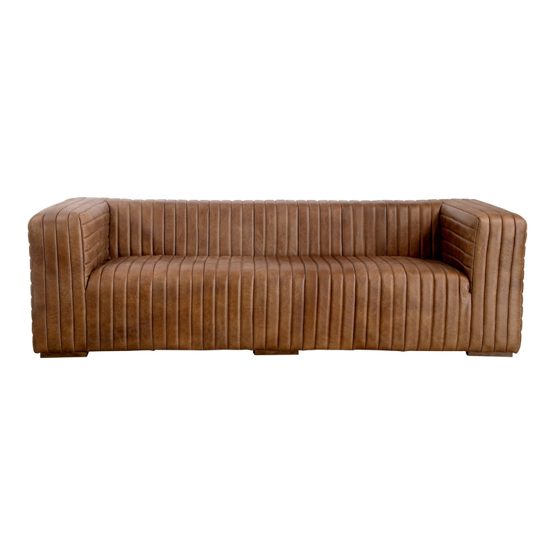 media image for castle sofa open road brown leather by Moe& 21
