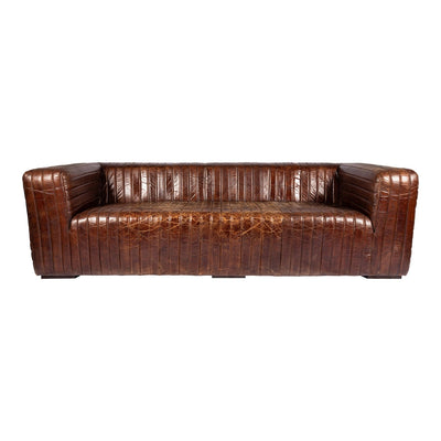 product image of Castle Sofa Cappuccino Brown Leather 2 579