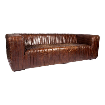 product image for Castle Sofa Cappuccino Brown Leather 3 51