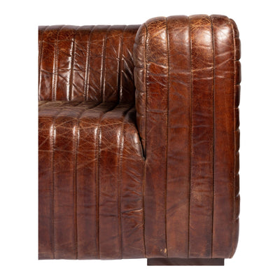 product image for Castle Sofa Cappuccino Brown Leather 6 55