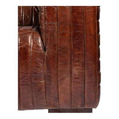 product image for Castle Sofa Cappuccino Brown Leather 7 71