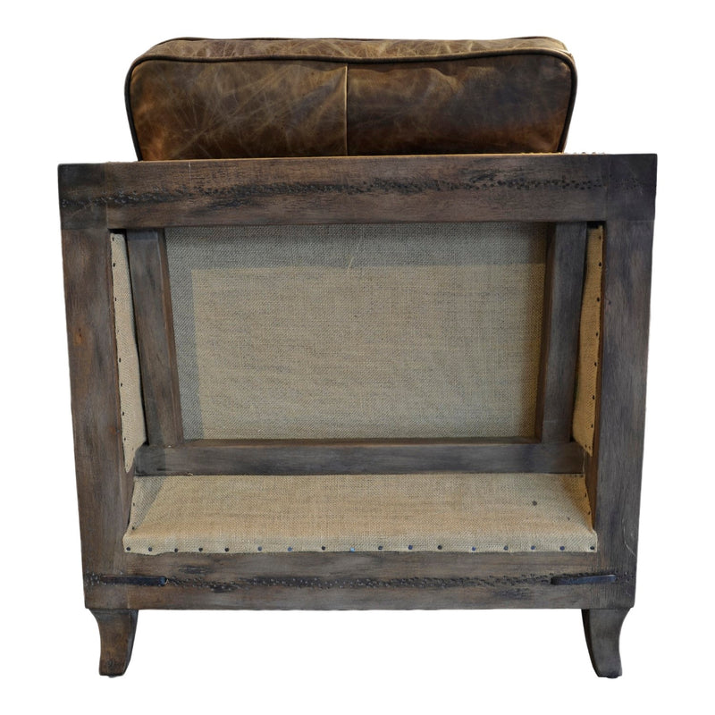 media image for Darlington Club Chair Grazed Brown Leather 3 247