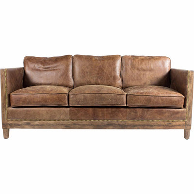 product image of Darlington Sofa Grazed Brown Leather 1 55