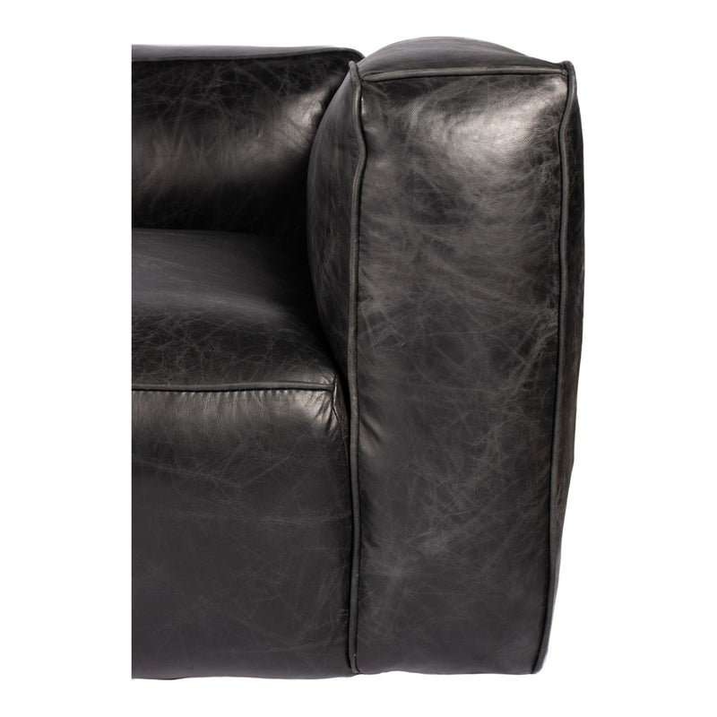 media image for Kirby Sofa Darkstar Black Leather 6 218