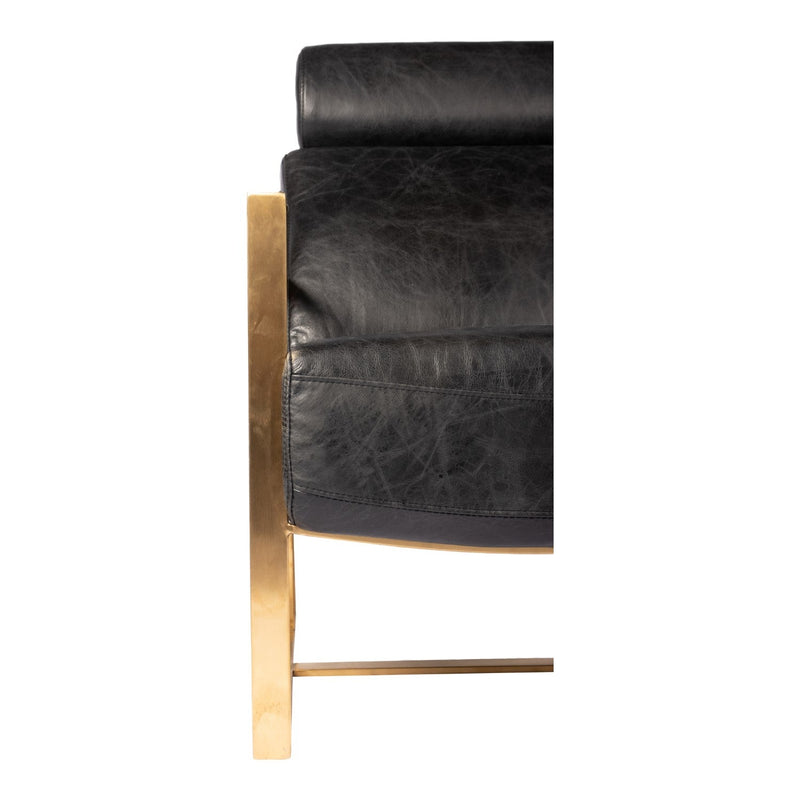 media image for Paradiso Chair Onyx Black Leather 8 294