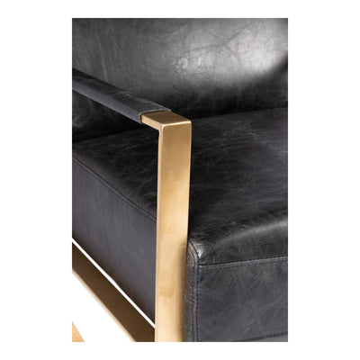 product image for Paradiso Chair Onyx Black Leather 9 47