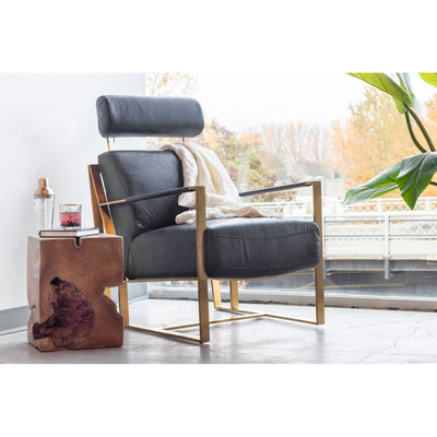 product image for Paradiso Chair Onyx Black Leather 13 70