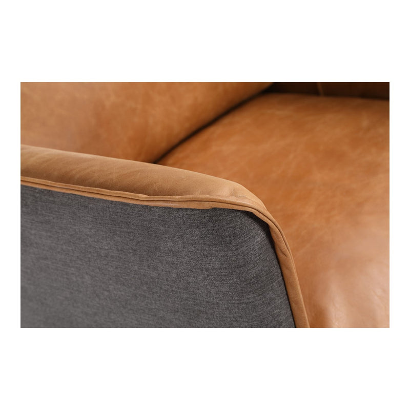 media image for Messina Leather Arm Chair Cigare Tan Leather 5 26