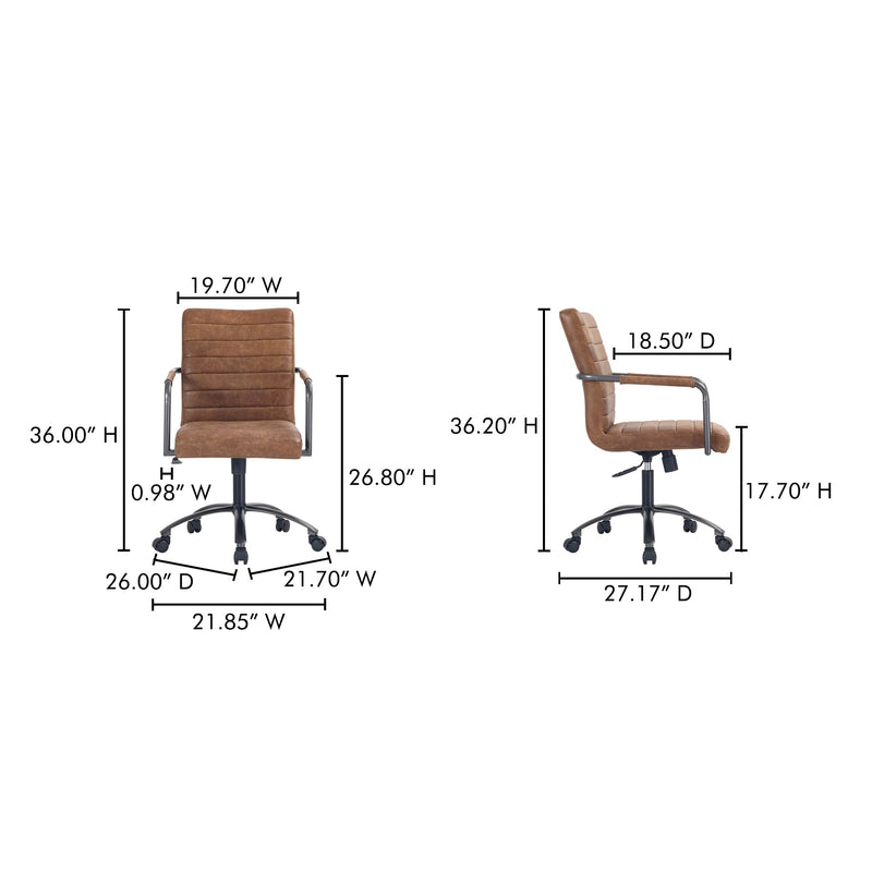 media image for Roy Office Chair Moes Home Collection Mhc Pk 1116 02 16 221