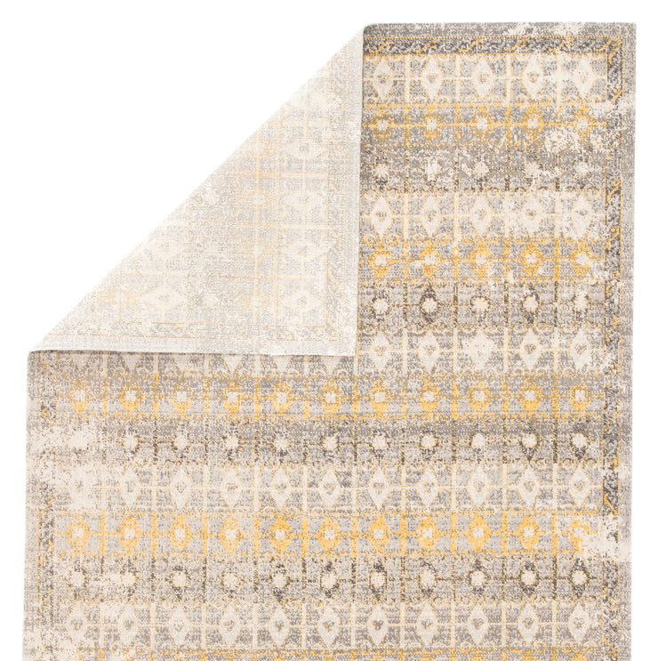 giralda indoor outdoor trellis light gray yellow rug design by jaipur 4