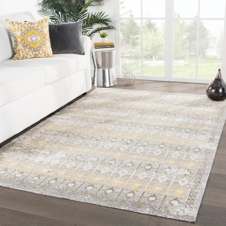 giralda indoor outdoor trellis light gray yellow rug design by jaipur 5
