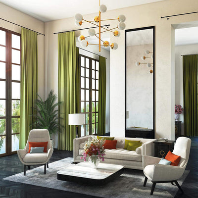 product image for Polished Fabric in Chartreuse Green 95