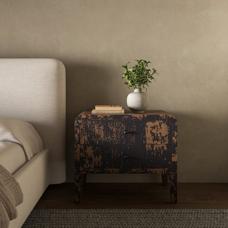 media image for Iris Nightstand Distressed Moes Home Collection Mhc Pp 1022 02 9 240