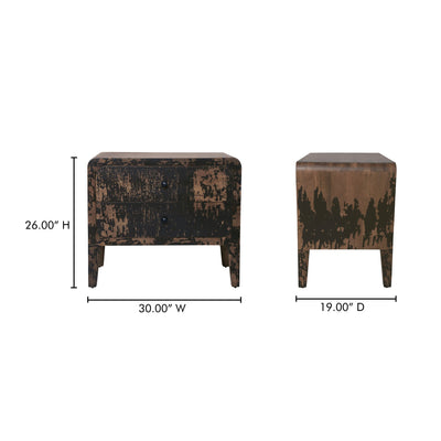 product image for Iris Nightstand Distressed Moes Home Collection Mhc Pp 1022 02 8 9