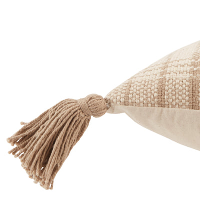 product image for Razili Tribal Pillow in Taupe & Cream 12