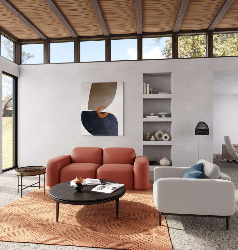 media image for Presley Fabric in Dark Terracotta Red 237