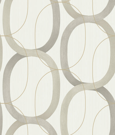 product image of Interlock Light Taupe Peel & Stick Wallpaper by Candice Olson 54