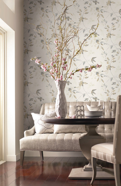 product image for Linden Flower Soft Neutral Peel & Stick Wallpaper by Candice Olson 24