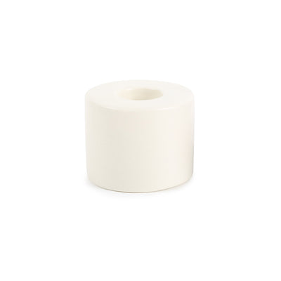 product image for petite ceramic taper holder in matte white 2 96