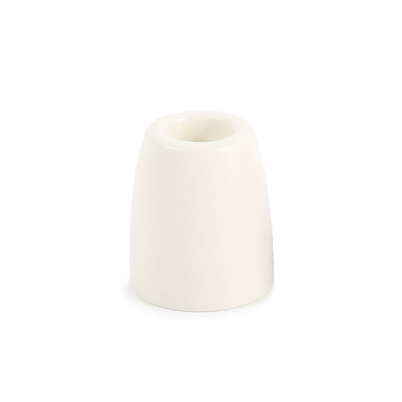 media image for petite ceramic taper holder in matte white 3 290