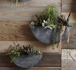 roost orbea zinc circle half circle planters by roost 3
