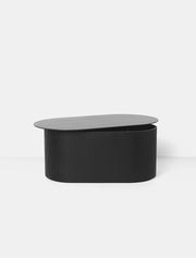 Podia Table Oval in Black by Ferm Living