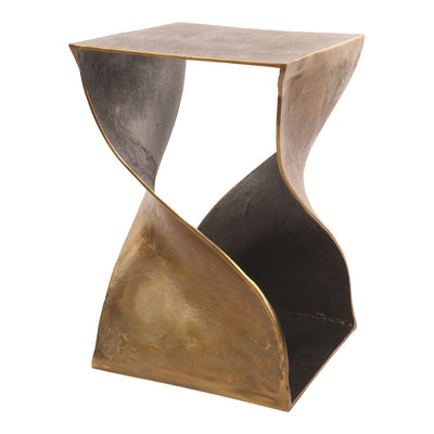 product image for Twist Accent Table Brass 2 1